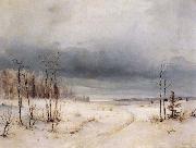 Alexei Savrasov Winter oil painting on canvas